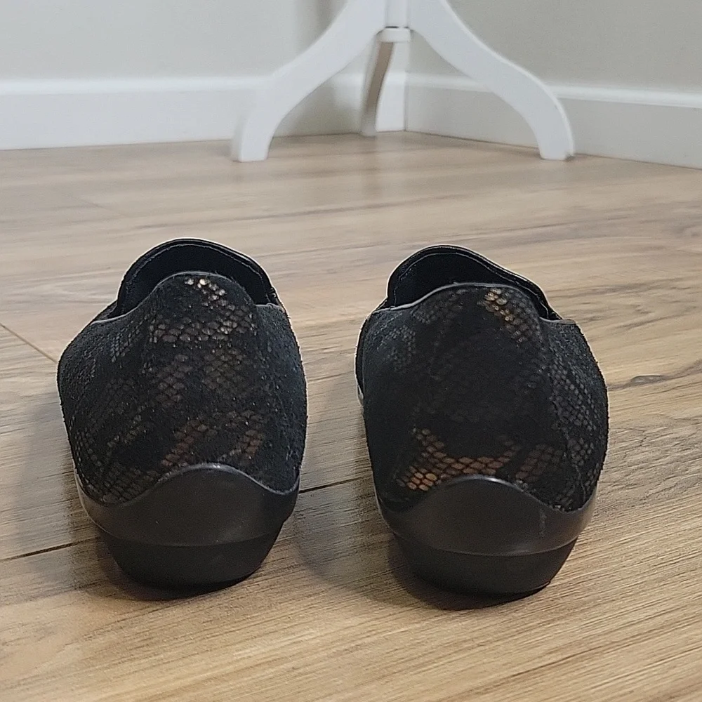 Dansko Olivia Bronze Snake Print Slip Ons
